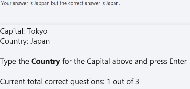 answer japan wrongly twice